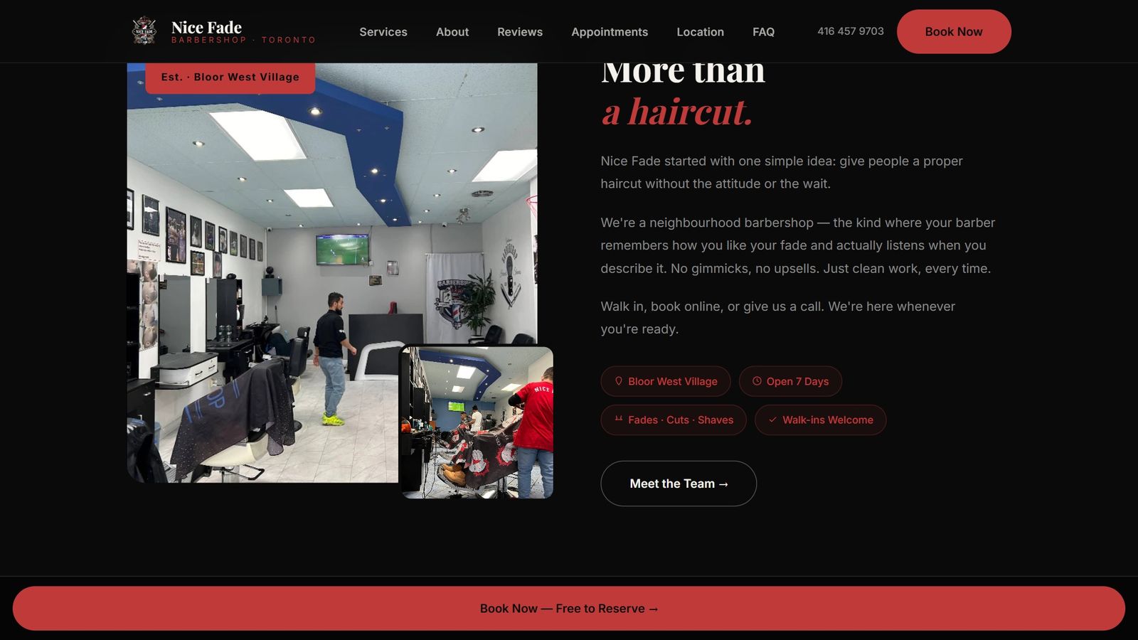Nice Fade Barbershop, tela 4